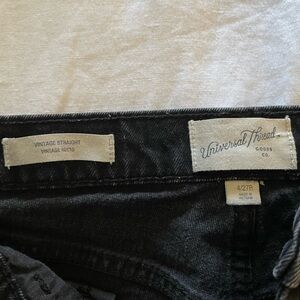 universal threads black denim jeans